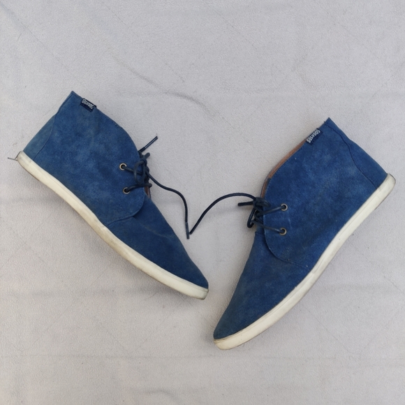 Soludos Desert Boot Chukka Blue Suede Boho Sz 7 - Picture 2 of 9